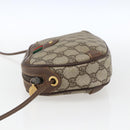 GUCCI GG Supreme Web Sherry Line Bag PVC Beige Gold 156 02 066 Auth 171823-4