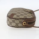 GUCCI GG Supreme Web Sherry Line Bag PVC Beige Gold 156 02 066 Auth 171823-5