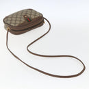 GUCCI GG Supreme Web Sherry Line Bag PVC Beige Gold 156 02 066 Auth 171823-7
