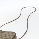 GUCCI GG Supreme Web Sherry Line Bag PVC Beige Gold 156 02 066 Auth 171823-8