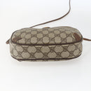 GUCCI GG Supreme Web Sherry Line Bag PVC Beige Gold 156 02 066 Auth 171823-9