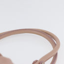 Salvatore Ferragamo Gancini Hand Bag Leather Pink Silver Auth 171824-8