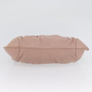 Salvatore Ferragamo Gancini Hand Bag Leather Pink Silver Auth 171824-5