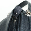 Salvatore Ferragamo Gancini Sofia Hand Bag Leather 2way Black Auth 171826A-21