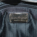 Salvatore Ferragamo Gancini Sofia Hand Bag Leather 2way Black Auth 171826A-22