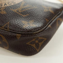 LOUIS VUITTON Monogram T&B Mini Pochette Accessoires Pouch M60153 Auth 171828V-15