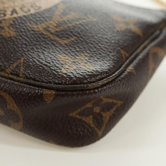 LOUIS VUITTON Monogram T&B Mini Pochette Accessoires Pouch M60153 Auth 171828V