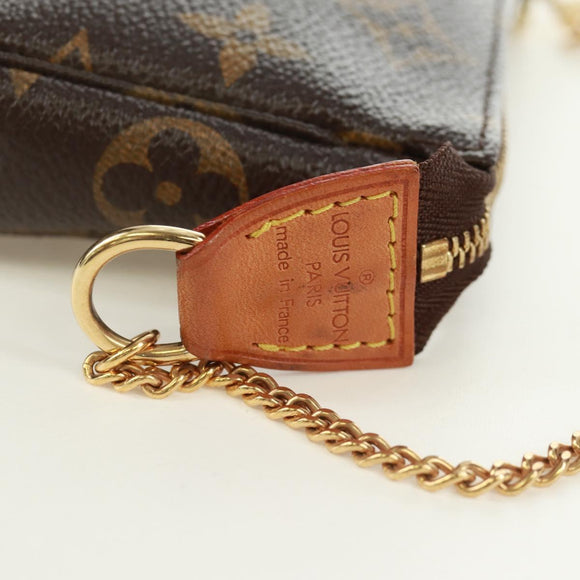 LOUIS VUITTON Monogram T&B Mini Pochette Accessoires Pouch M60153 Auth 171828V