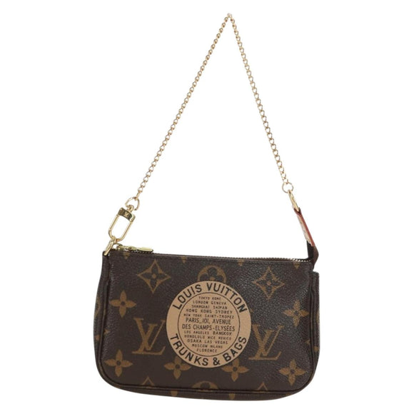 LOUIS VUITTON Monogram T&B Mini Pochette Accessoires Pouch M60153 Auth 171828V