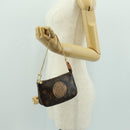 LOUIS VUITTON Monogram T&B Mini Pochette Accessoires Pouch M60153 Auth 171828V-21