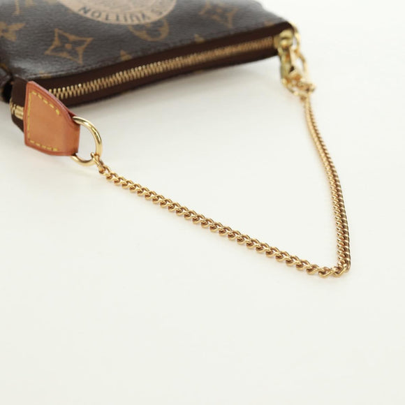 LOUIS VUITTON Monogram T&B Mini Pochette Accessoires Pouch M60153 Auth 171828V