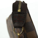 LOUIS VUITTON Damier Ebene Mini Pochette Accessoires Pouch N58009 Auth 171831V-14