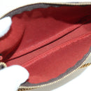 LOUIS VUITTON Damier Ebene Mini Pochette Accessoires Pouch N58009 Auth 171831V-16