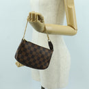 LOUIS VUITTON Damier Ebene Mini Pochette Accessoires Pouch N58009 Auth 171831V-20