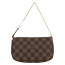 LOUIS VUITTON Damier Ebene Mini Pochette Accessoires Pouch N58009 Auth 171831V-3