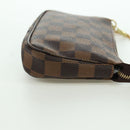 LOUIS VUITTON Damier Ebene Mini Pochette Accessoires Pouch N58009 Auth 171831V-5
