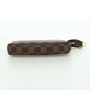 LOUIS VUITTON Damier Ebene Mini Pochette Accessoires Pouch N58009 Auth 171831V-9