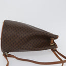 CELINE Macadam Canvas Shoulder Bag PVC Leather Brown Gold Auth 171835-3