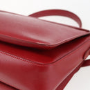 Salvatore Ferragamo Gancini Handtasche Leder 2-Wege Rot Gold Original 171837-17