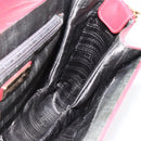 Salvatore Ferragamo Gancini Hand Bag Leather 2way Red Gold Auth 171837-19