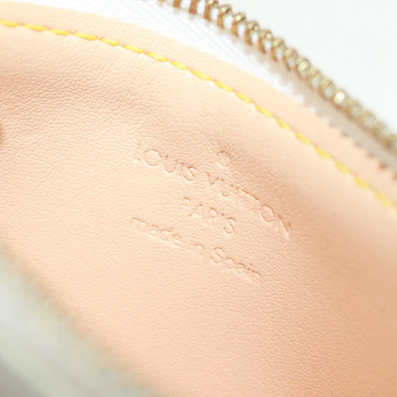 LOUIS VUITTON Multicolor Pochette Cles Coin Purse White M92655 LV Auth 171841V