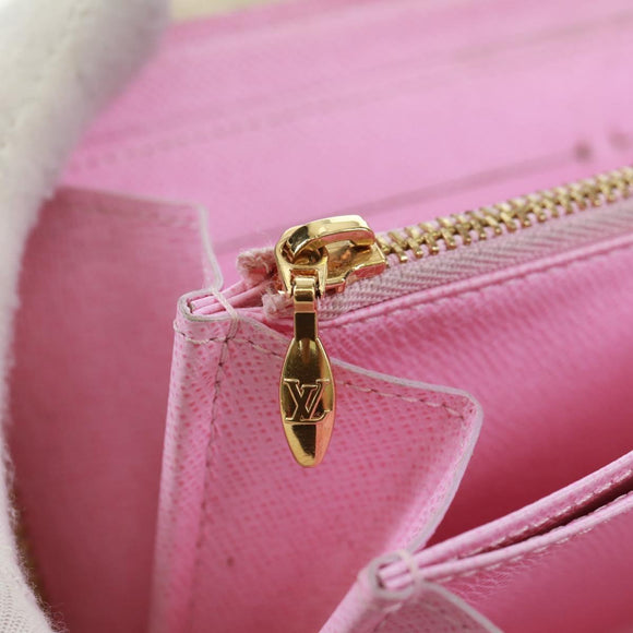 LOUIS VUITTON Monogram Multicolor Zippy Long Wallet White M60241 LV Auth 171842V