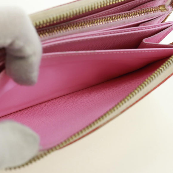 LOUIS VUITTON Monogram Multicolor Zippy Long Wallet White M60241 LV Auth 171842V