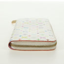 LOUIS VUITTON Monogram Multicolor Zippy Lange Portemonnee Wit M60241 LV Auth 171842V-4