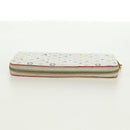 LOUIS VUITTON Monogram Multicolor Zippy Long Wallet White M60241 LV Auth 171842V-6