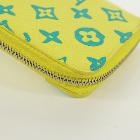 LOUIS VUITTON Playground Zippy Vertical Wallet Yellow M82005 Auth 171843M
