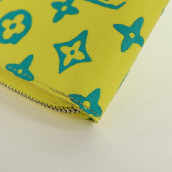 LOUIS VUITTON Playground Zippy Vertical Wallet Yellow M82005 Auth 171843M
