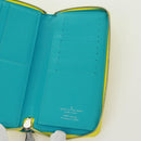 LOUIS VUITTON Playground Zippy Vertical Wallet Yellow M82005 Auth 171843M-18