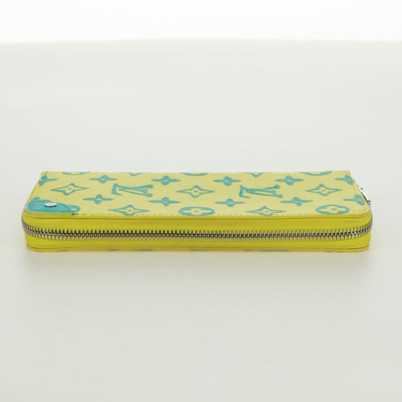 LOUIS VUITTON Playground Zippy Vertical Wallet Yellow M82005 Auth 171843M