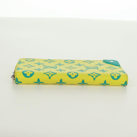 LOUIS VUITTON Playground Zippy Vertical Wallet Yellow M82005 Auth 171843M