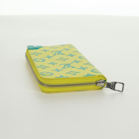 LOUIS VUITTON Playground Zippy Vertical Wallet Yellow M82005 Auth 171843M