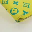 LOUIS VUITTON Playground Zippy Vertical Wallet Yellow M82005 Auth 171843M-7