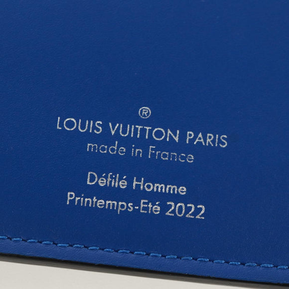 LOUIS VUITTON Taurillon Clemence Illusion Brazza Porte M81255 Auth 171844M