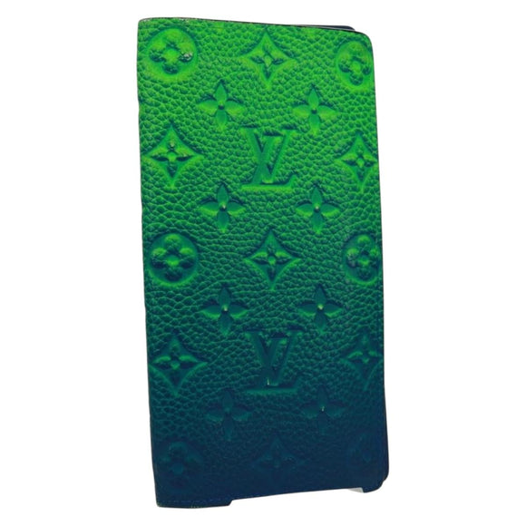 LOUIS VUITTON Taurillon Clemence Illusion Brazza Porte M81255 Auth 171844M