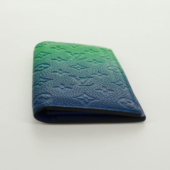 LOUIS VUITTON Taurillon Clemence Illusion Brazza Porte M81255 Auth 171844M