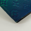 LOUIS VUITTON Taurillon Clemence Illusion Brazza Porte M81255 Auth 171844M-7