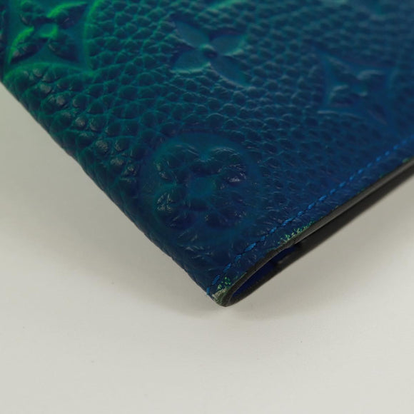 LOUIS VUITTON Taurillon Clemence Illusion Brazza Porte M81255 Auth 171844M