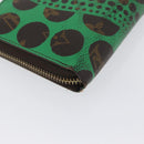 LOUIS VUITTON Monogram Yayoi Kusama Zippy Long Wallet Green M60451 Auth 171845-15