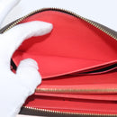 LOUIS VUITTON Damier Ebene Zippy Wallet 2015 Christmas Only N61240 Auth 171846-19