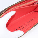 LOUIS VUITTON Damier Ebene Zippy Wallet 2015 Christmas Only N61240 Auth 171846-21