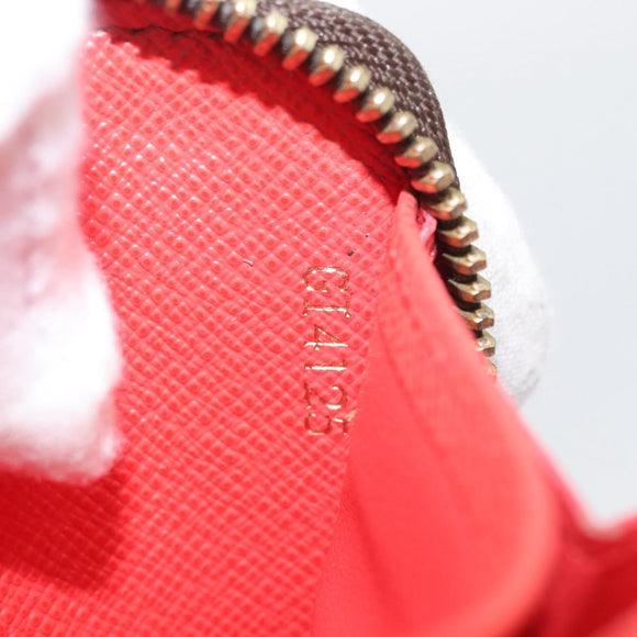 LOUIS VUITTON Damier Ebene Zippy Wallet 2015 Christmas Only N61240 Auth 171846