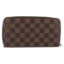 LOUIS VUITTON Damier Ebene Zippy Wallet 2015 Christmas Only N61240 Auth 171846-2