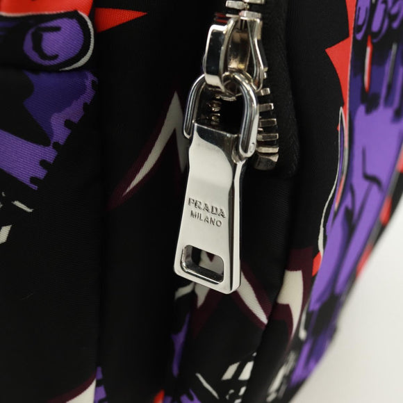 PRADA Universal Studio Kollaboration Frankenstein Tasche Nylon Lila Auth 171848M