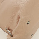 Salvatore Ferragamo Gancini Sofia Handtasche Leder 2-Wege Beige Auth 171849A-17