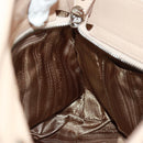 Salvatore Ferragamo Gancini Sofia Handtasche Leder 2-Wege Beige Auth 171849A-26