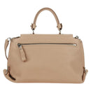 Salvatore Ferragamo Gancini Sofia Handtasche Leder 2-Wege Beige Auth 171849A-2